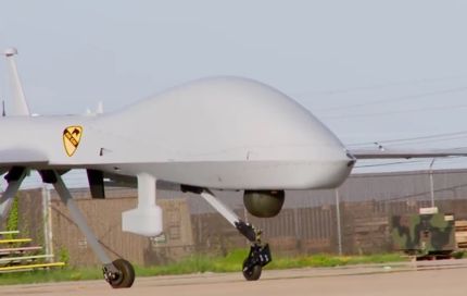 MQ-1C Gray Eagle UAV on the airfield