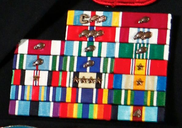 Picture of Multiple Military Campaign Ribbons