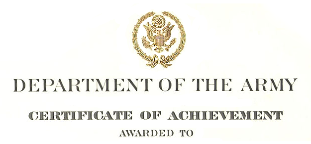 Certificate of Achievement