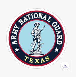 Texas Army National Guard Sticker