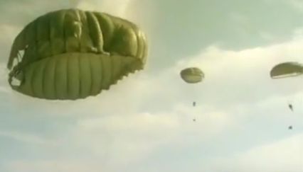 Soldiers Parachuting