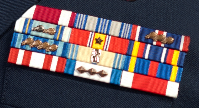 Arkansas Air National Guard Ribbon Rack