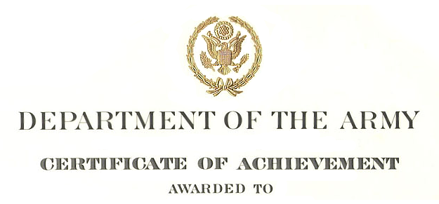 Certificate of Achievement Examples