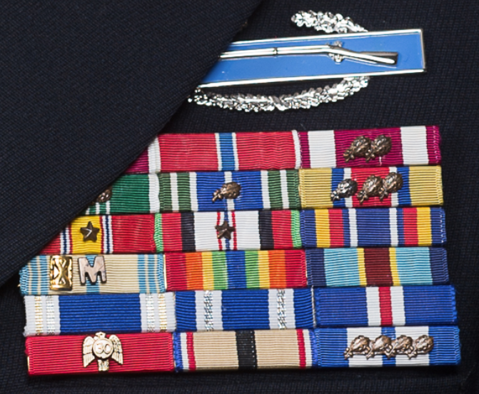 Connecticut Army National Guard Ribbon Rack