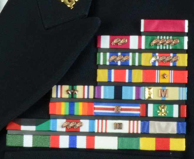 Illinois Army National Guard Ribbon Rack