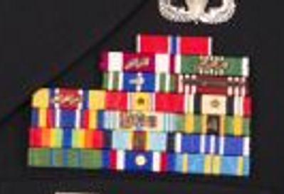 Kansas Army National Guard Ribbon Rack