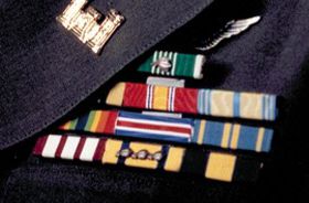 Kentucky Army National Guard Ribbon Rack