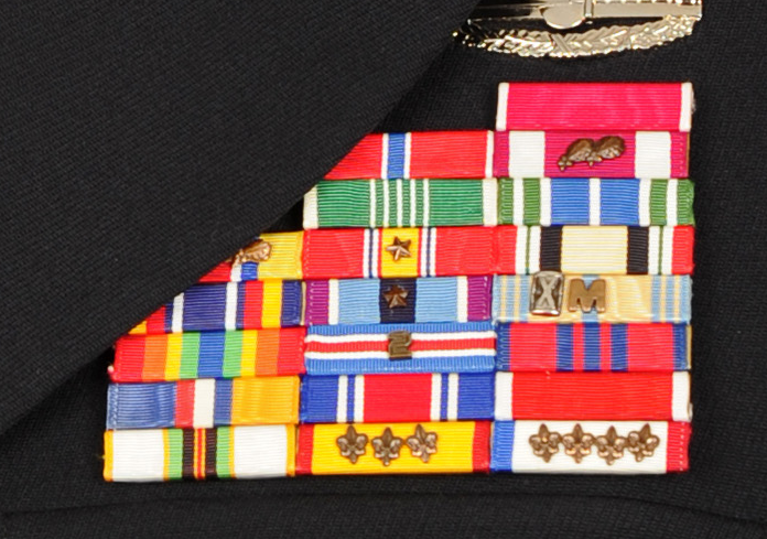 Louisiana Army National Guard Ribbon Rack