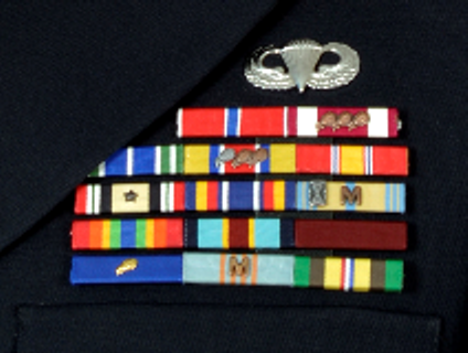 Michigan Army National Guard Ribbon Rack