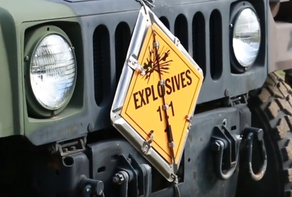 Explosive Ordnance Disposal sign