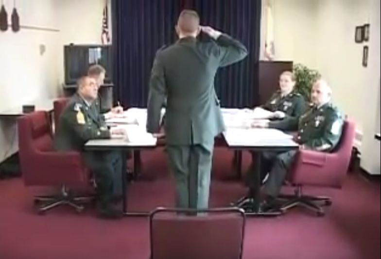 Picture of Soldier Meeting Promotion Board