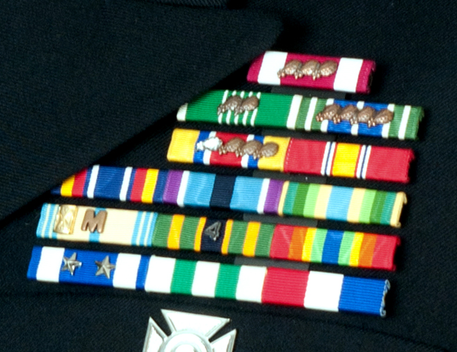 South Carolina ARNG ribbon rack