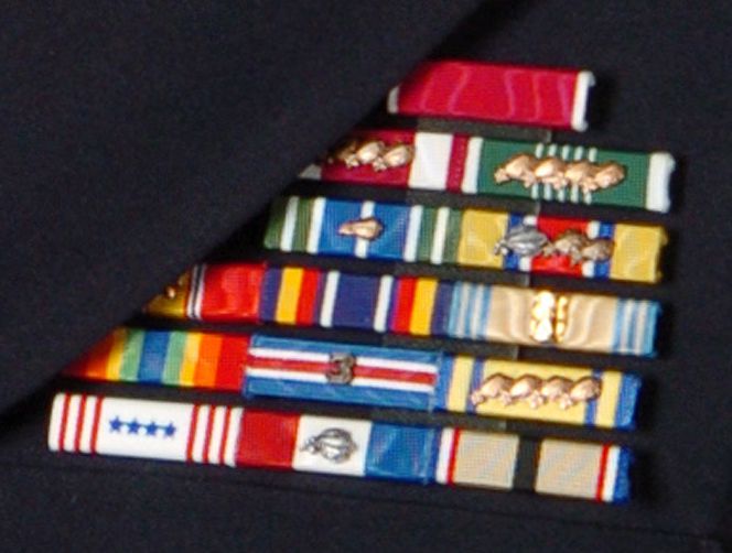 South Dakota Army National Guard Ribbon Rack