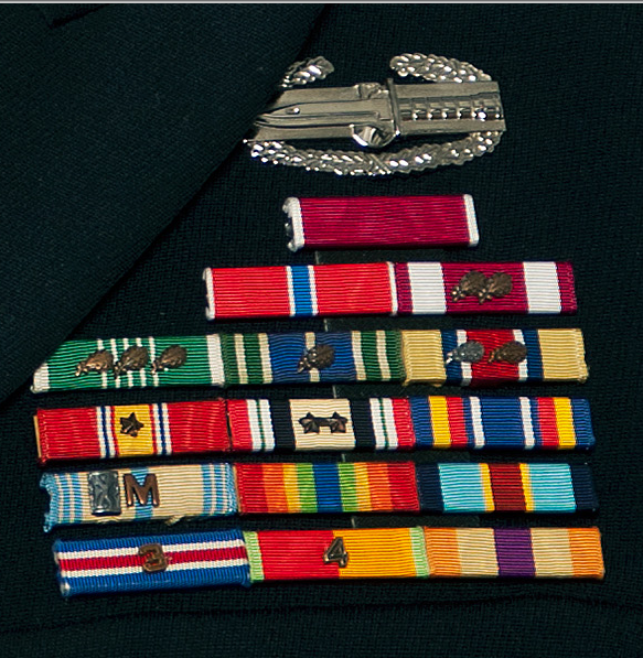 Wisconsin Army National Guard Ribbon Rack