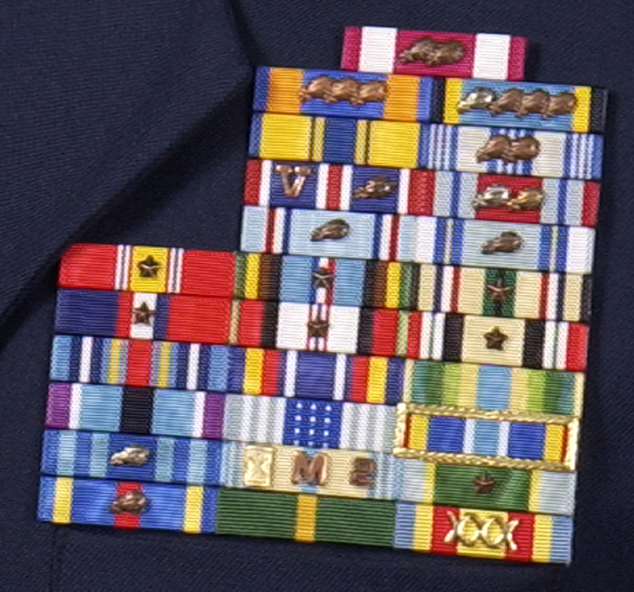 Wyoming Air National Guard Ribbon Rack